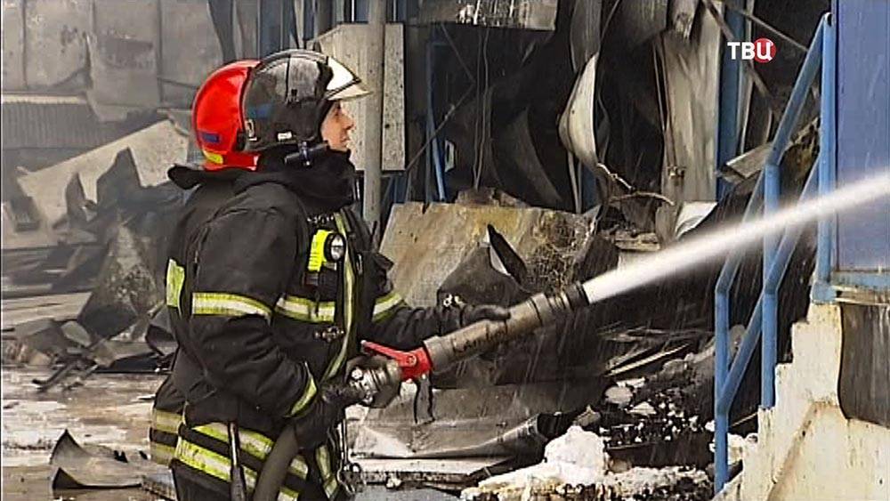 Появилось видео пожара на Филевском бульваре в Москве