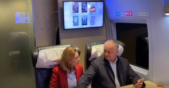 Президента Молдавии впечатлили новые российские поезда