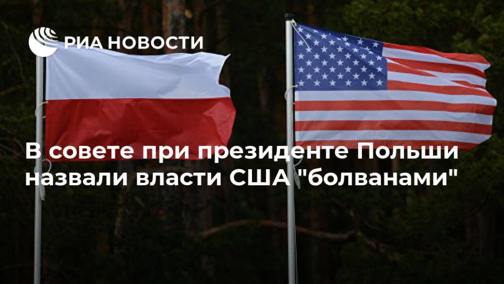 В совете при президенте Польши назвали власти США "болванами" - ria.ru - Москва - Россия - США - Польша - Варшава