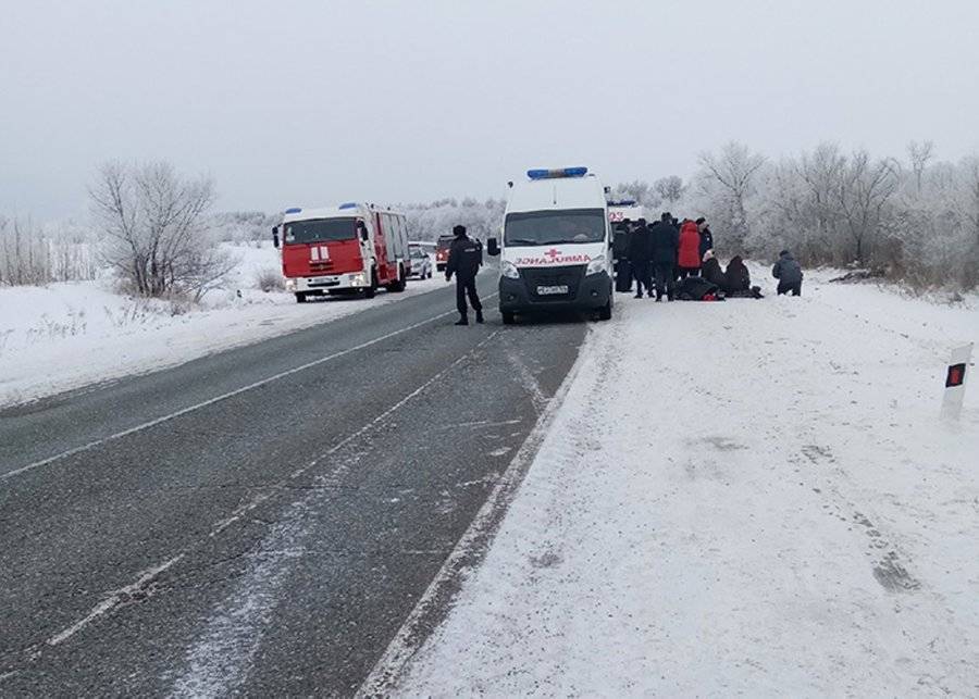 Семь человек пострадали в ДТП с автобусом в Красноярском крае