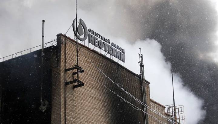 Пожар на заводе "Нефтехим" в Уфе потушили