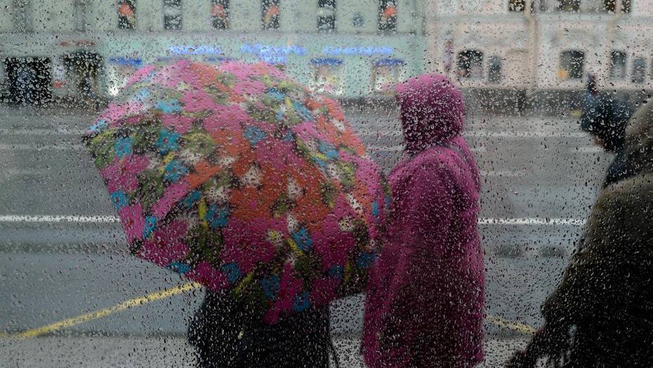 В понедельник в Петербурге ожидаются дожди