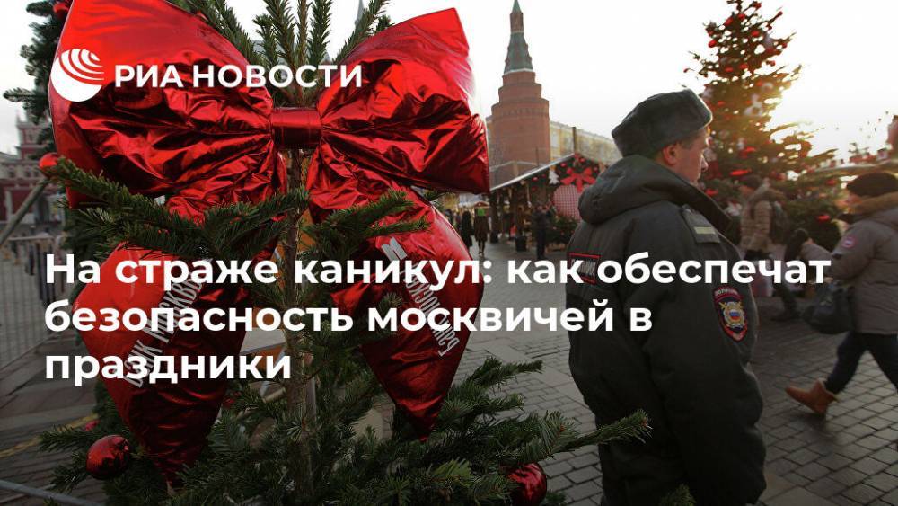 На страже каникул: как обеспечат безопасность москвичей в праздники