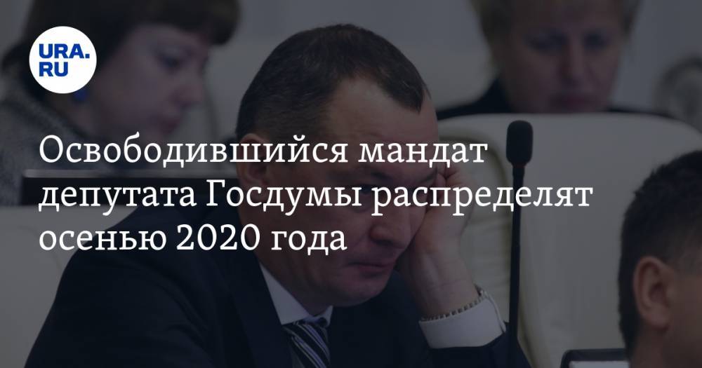 Освободившийся мандат депутата Госдумы распределят осенью 2020 года