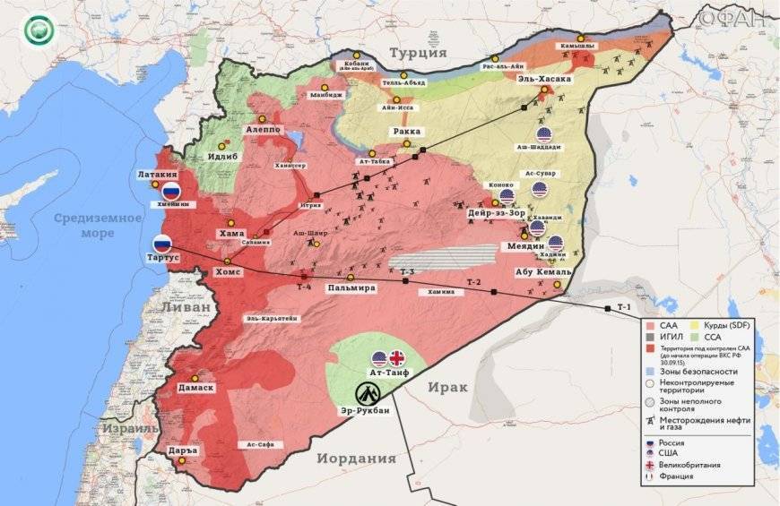Бандформирования курдов были атакованы в сирийской провинции Ракка