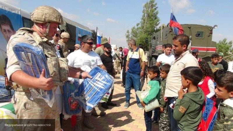 Россия провела две гуманитарные акции, доставив четыре тонны продуктов в Сирию