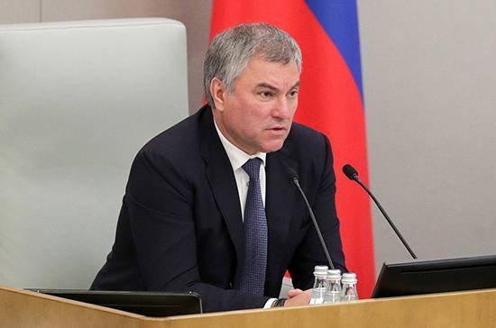 Володин назвал эффективным диалог Госдумы с Правительством РФ