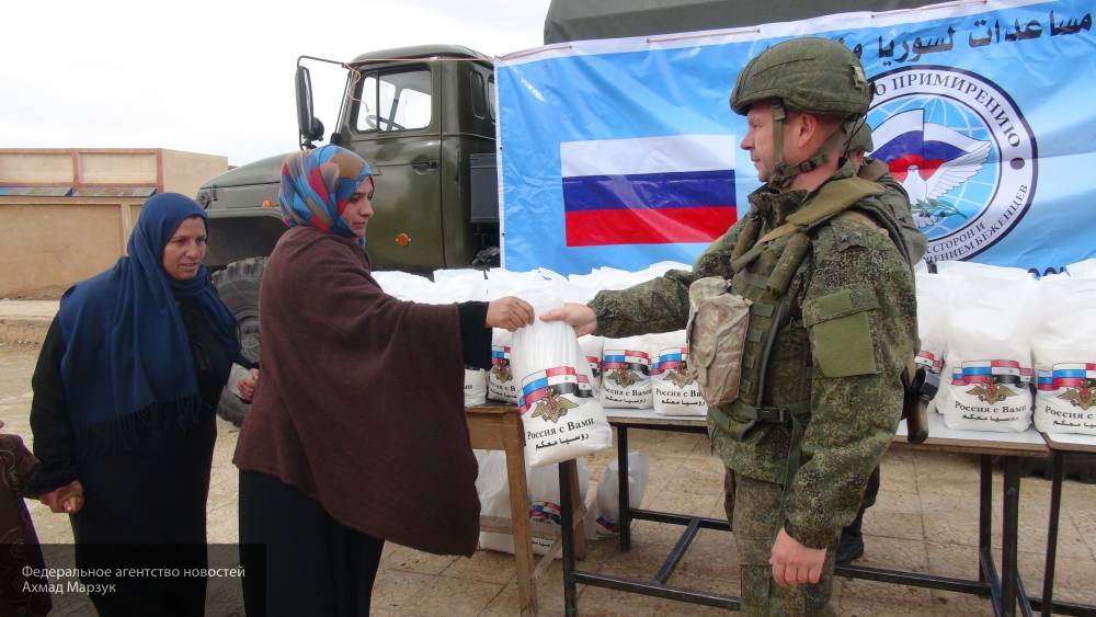 Россия доставила в Алеппо и Эль-Кунейтр почти четыре тонны гуманитарных грузов