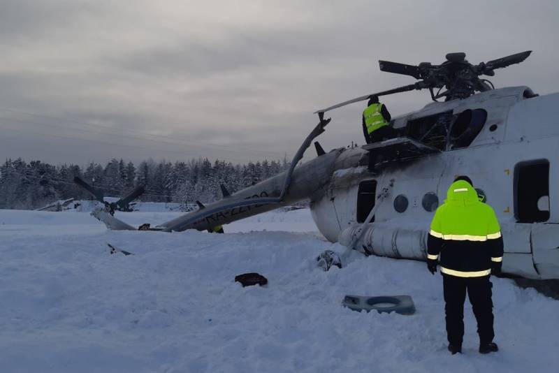 Число пострадавших при жесткой посадке Ми-8 возросло до 6