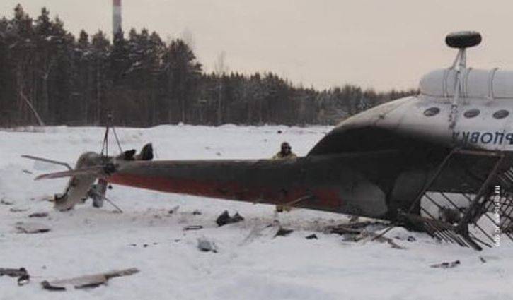 Ми-8 произвёл жёсткую посадку в Красноярском крае