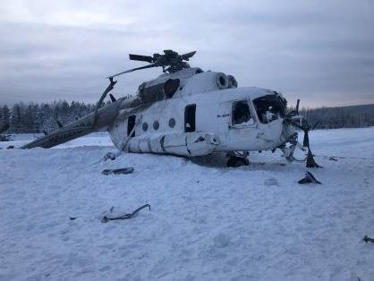 СКР возбудил уголовное дело по факту крушения вертолета в Красноярском крае