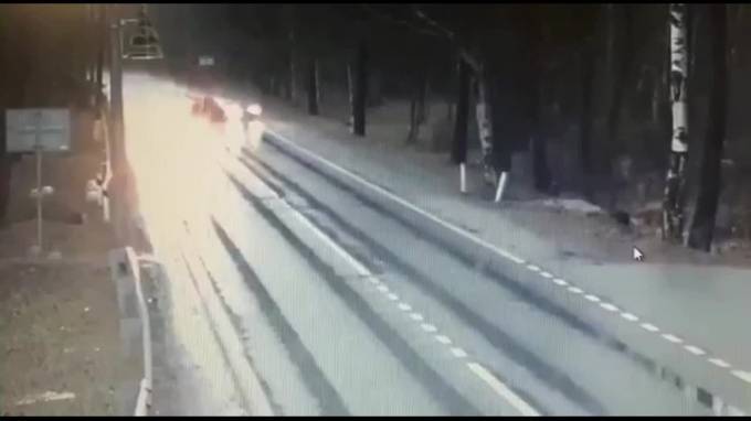 Смертельная авария на Приморском шоссе попала на видео