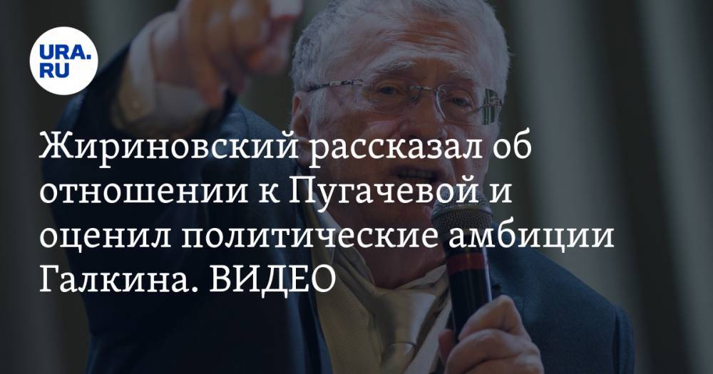 Жириновский рассказал об отношении к Пугачевой и оценил политические амбиции Галкина. ВИДЕО