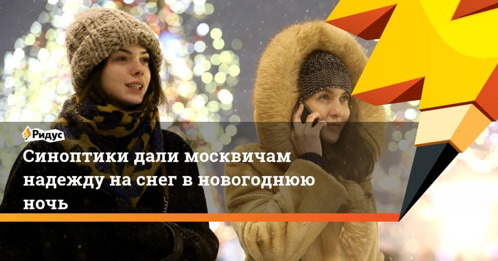 Синоптики дали москвичам надежду на снег в новогоднюю ночь