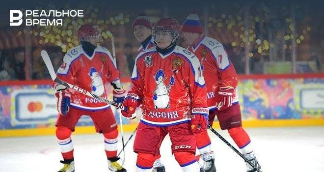 Команда Путина победила со счетом 8:5 в матче Ночной хоккейной лиги на Красной площади