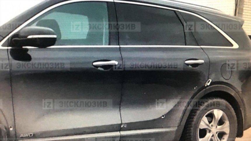 Видео с места подрыва автомобиля главы района Воронежской области