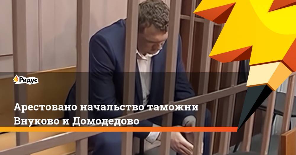 Арестовано начальство таможни Внуково и Домодедово