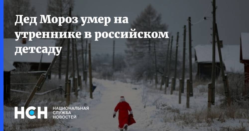 Дед Мороз умер на утреннике в российском детсаду