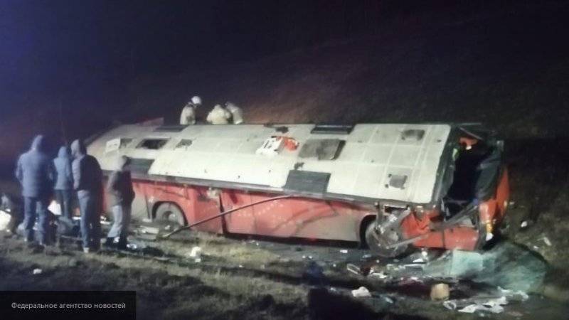 Причиной аварии с участием автобуса в Липецкой области могла стать непогода, заявили в СК