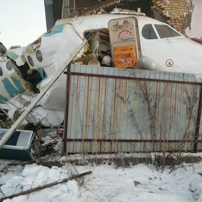 В доме, с которым столкнулся самолет в Казахстане, никого не было