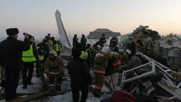В МВД Казахстана рассказали об иностранцах, находившихся в потерпевшем крушение самолете