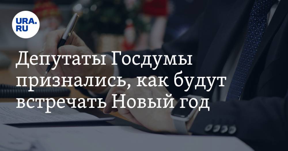 Депутаты Госдумы признались, как будут встречать Новый год. «Подниму стакан киселя»