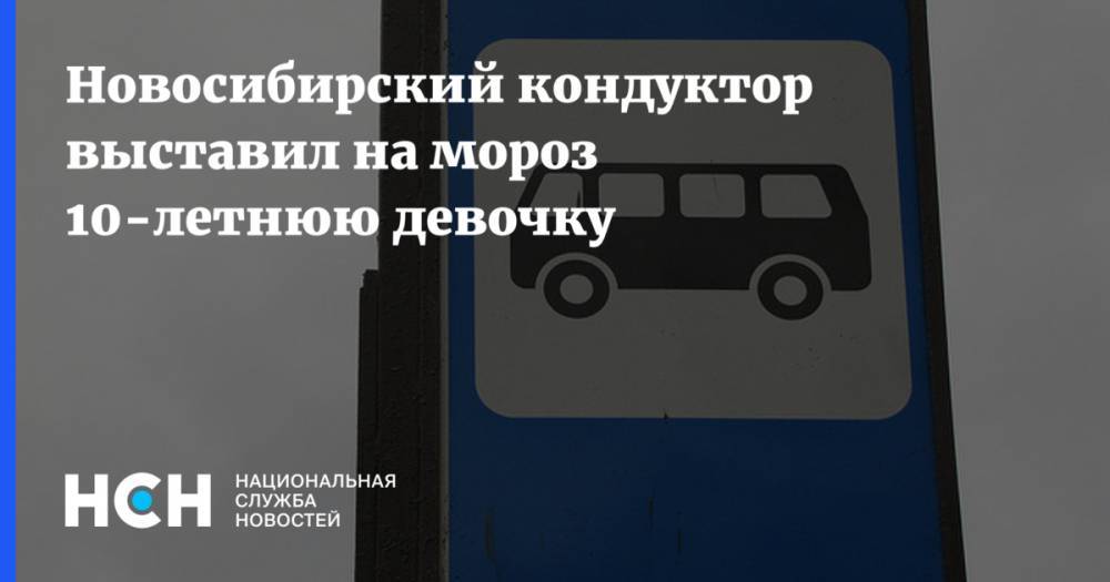 Новосибирский кондуктор выставил на мороз 10-летнюю девочку