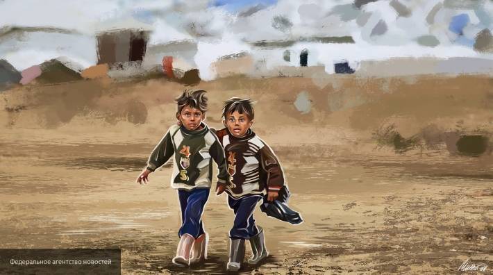 Дети-инвалиды в освобожденном от боевиков Алеппо показали военным РФ спектакль