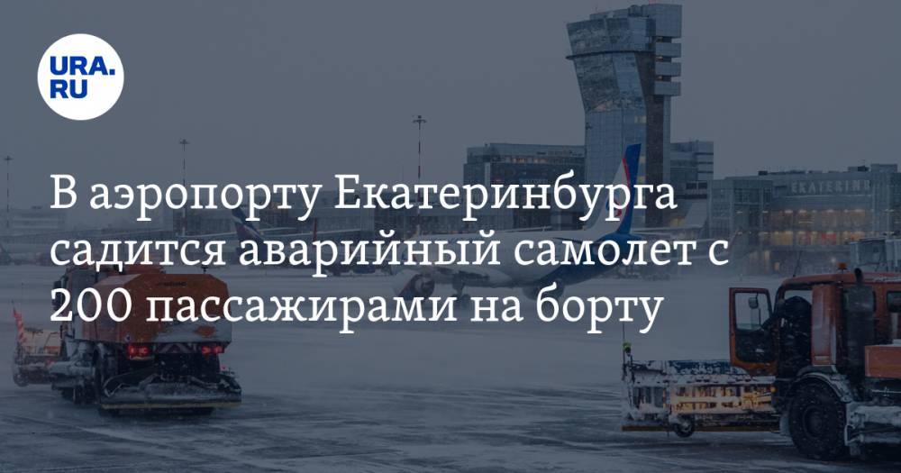 В аэропорту Екатеринбурга садится аварийный самолет с 200 пассажирами на борту. СКРИН