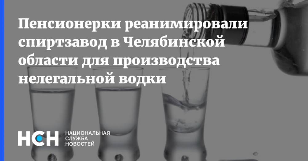 Пенсионерки реанимировали спиртзавод в Челябинской области для производства нелегальной водки