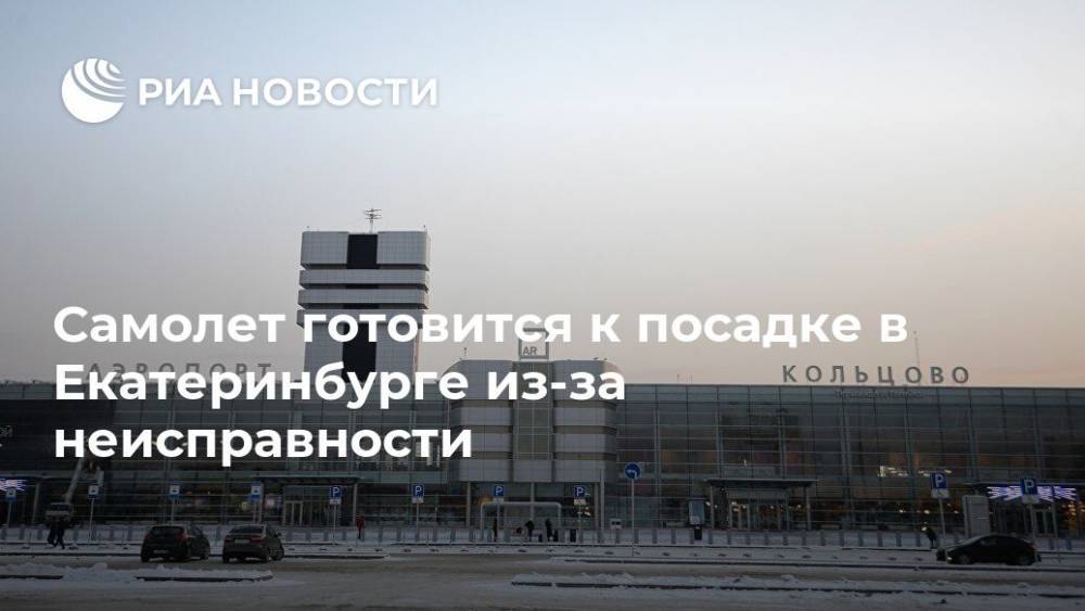 Самолет готовится к посадке в Екатеринбурге из-за неисправности