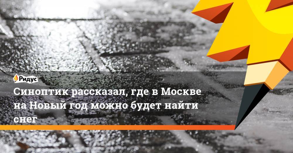 Синоптик рассказал, где в Москве на Новый год можно будет найти снег