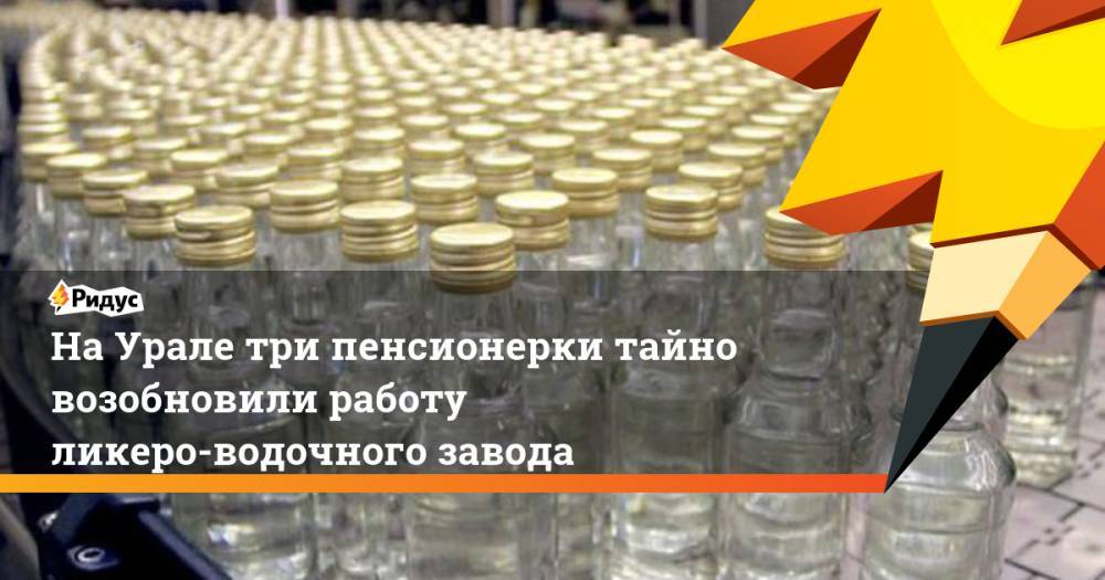 На Урале три пенсионерки тайно возобновили работу ликеро-водочного завода