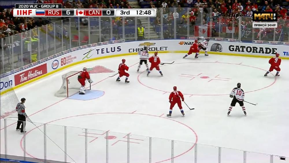Российские хоккеисты разгромили сборную Канады в первых двух периодах матча МЧМ