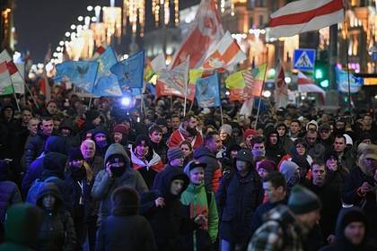 В Минске начался очередной митинг против интеграции с Россией