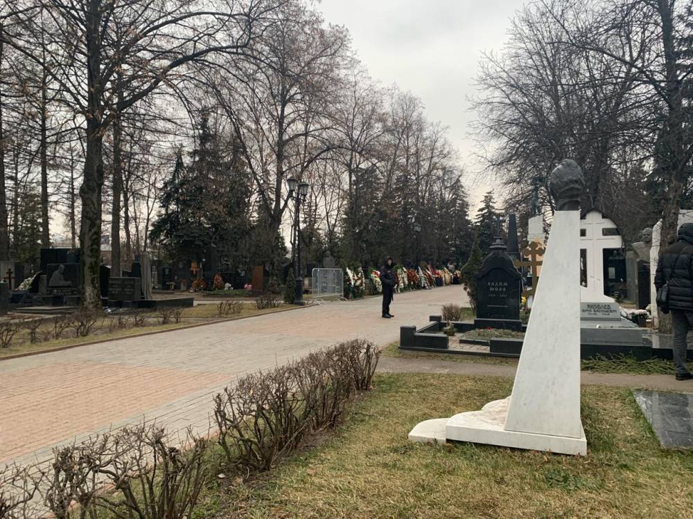 Галину Волчек похоронили на Новодевичьем кладбище рядом с Марком Захаровым