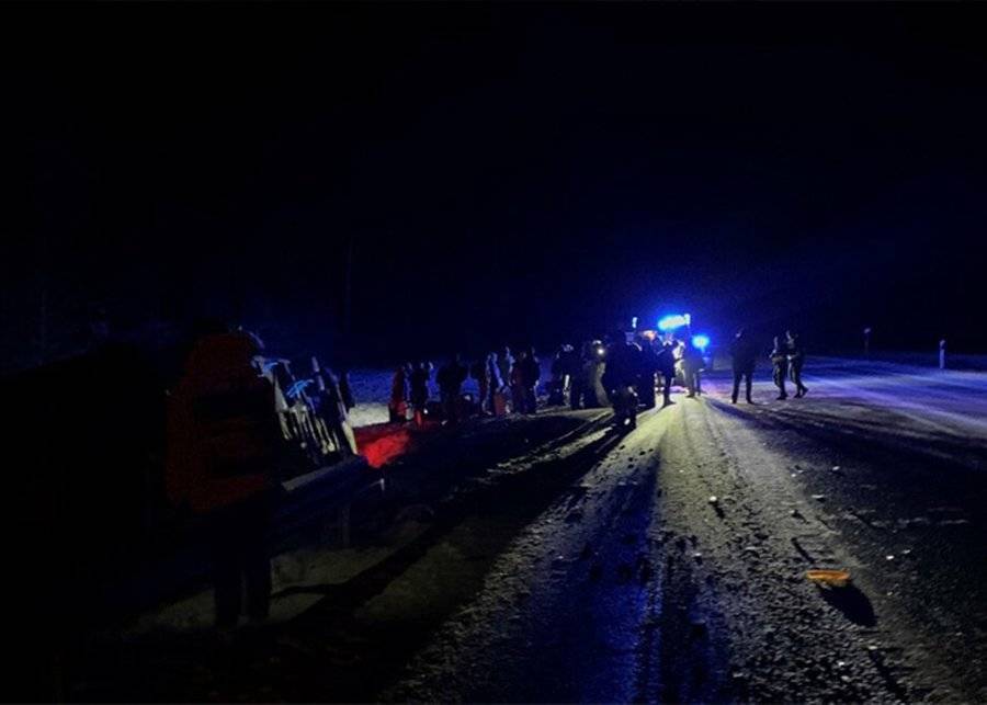 В аварии с автобусом в Эстонии пострадала россиянка