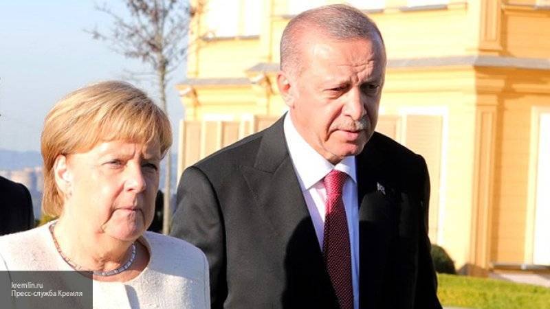 Меркель и Эрдоган обсудили ситуацию в Сирии и Ливии, где обосновались боевики ПНС