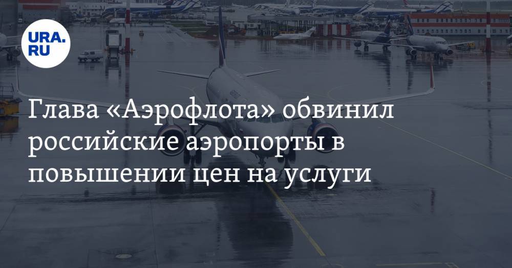Глава «Аэрофлота» обвинил российские аэропорты в повышении цен на услуги