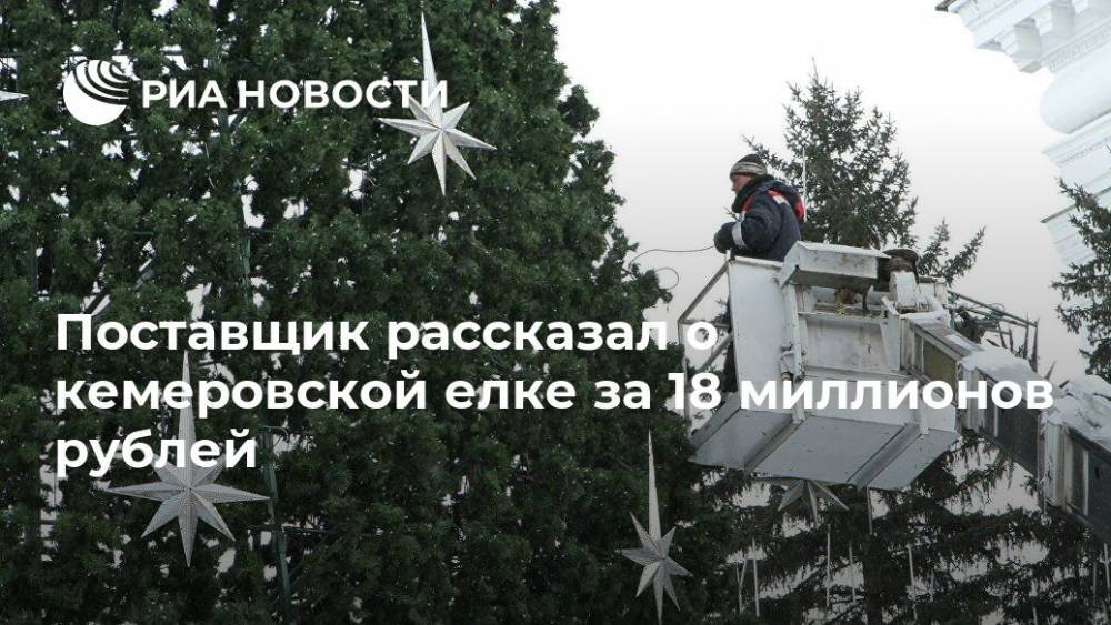 Поставщик рассказал о кемеровской елке за 18 миллионов рублей
