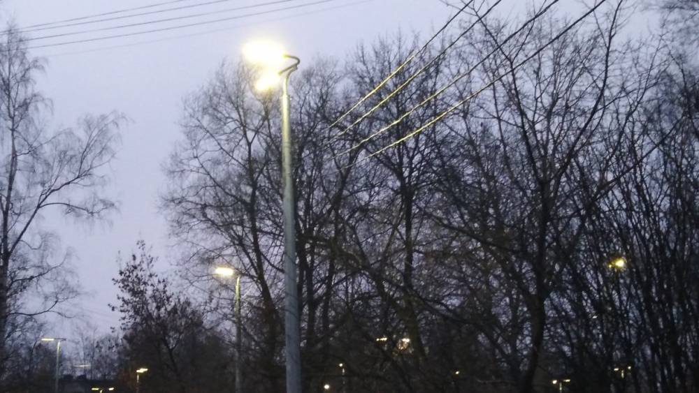 В трех районах Петербурга появилось новое наружное освещение