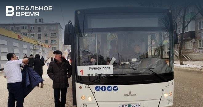 Новые казанские автобусы-гармошки протестировали на маршруте №1