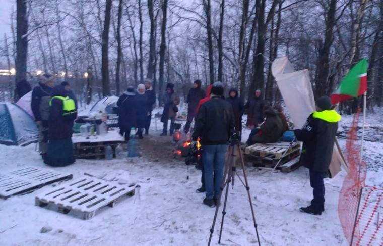 Экоактивисты разбили палаточный лагерь под Казанью