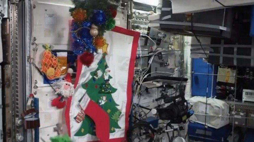Видео: на МКС нарядили новогоднюю елку