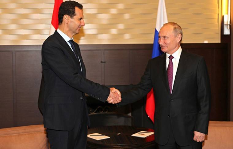 Асад поблагодарил Путина за дружелюбие и помощь