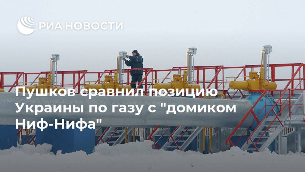 Пушков сравнил позицию Украины по газу с "домиком Ниф-Нифа"