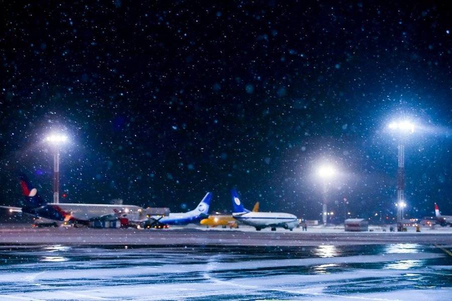Снегопад в Москве не повлиял на работу Шереметьево