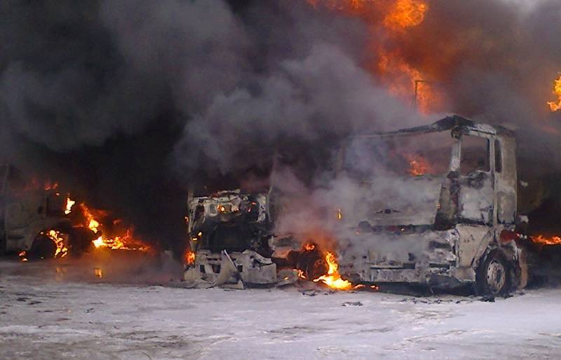 Взрыв на АЗС под Челябинском попал на видео