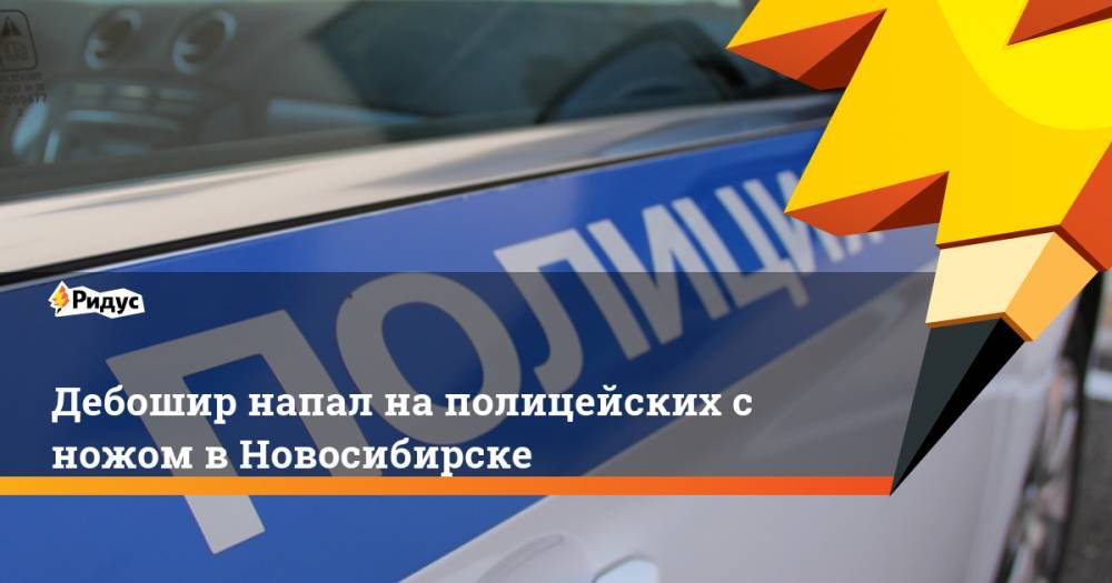 Дебошир напал на полицейских с ножом в Новосибирске