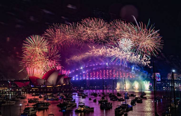 Сидней встречает новый 2020 год